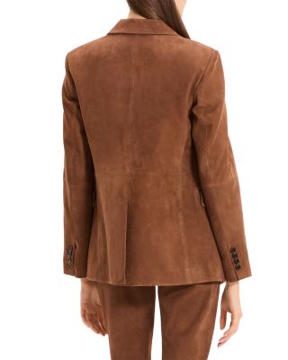 Reece Leather Two Button Blazer