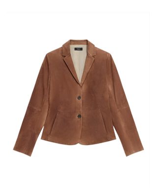 Shaped Suede Blazer