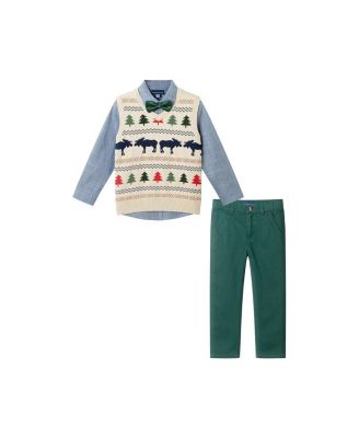 Boys' Sweater Vest, Buttondown & Pant Set - Little Kid, Big Kid