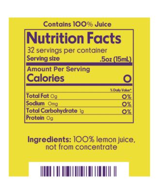 100% Lemon Juice, 4 Fl Oz (Pack of 2)