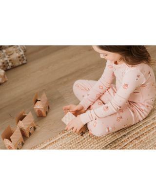 Girls' Ornaments Print Pajama Set - Big Kid