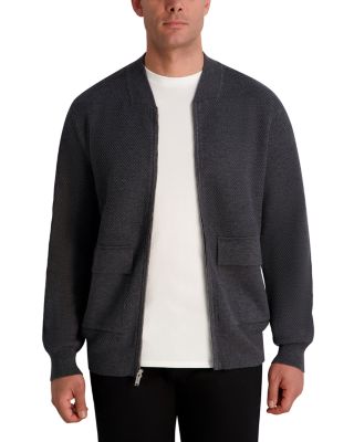 Textured Bomber Jacket