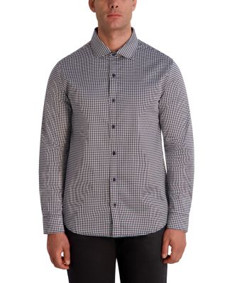 Long Sleeve Printed Button Front Shirt