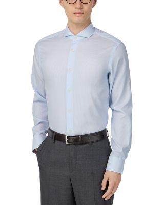 Non-Iron Dobby Naples Collar Dress Shirt