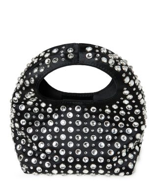Kenzie Small Rhinestone Embellished Bucket Clutch