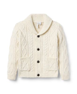 Boys' Cable Knit Shawl Collar Cardigan - Baby, Little Kid, Big Kid