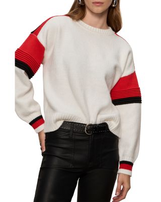 Sporty Stripe Crewneck Sweater