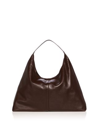 Slouchy Leather Hobo Tote - Exclusive