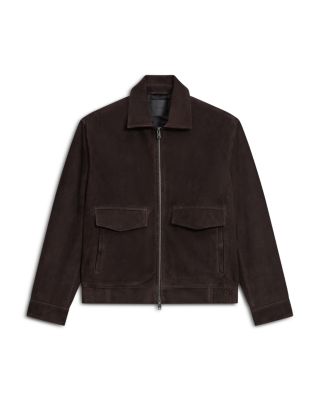Aviator Relaxed Fit Suede Jacket