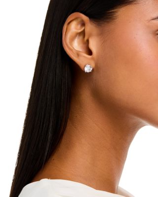 Luxe Collection Certified Lab Grown Diamond Hidden Halo Stud Earrings in Platinum, 5.0 tcw