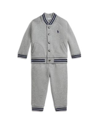Boys' Fleece Baseball Jacket & Jogger Pants Set - Baby