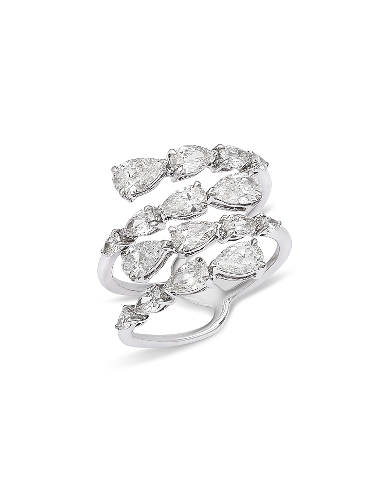Bloomingdale's Fine Collection Luxe Collection Certified Lab Grown Diamond Pear Coil Ring