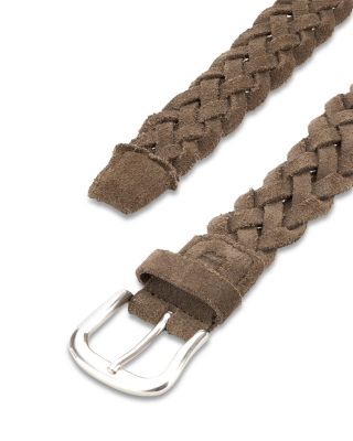 Suede Leather Braided Belt