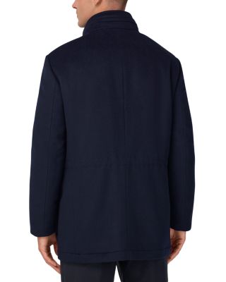 Wool and Cashmere Padded Car Coat