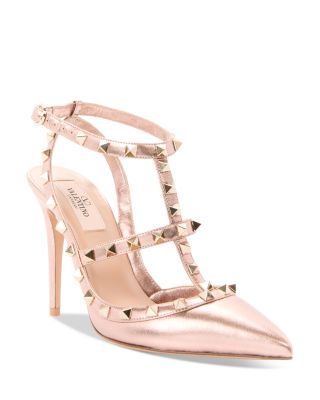 Women's Strappy Studded Pumps