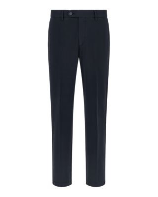 Garment-Dyed Stretch Cotton Trousers