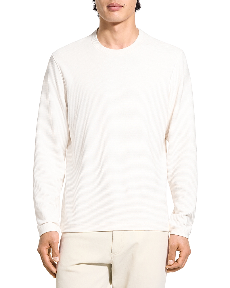 Theory Delroy in Studio T Jacquard Relaxed Fit Long Sleeve Tee