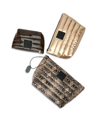 Travel Trio Quilted Nylon Travel Organizer Bags, Set of 3