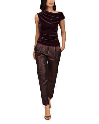 Demi Off the Shoulder Velvet Top