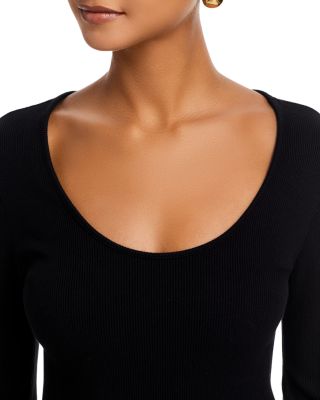 Scarlet Long Sleeve Scoop Neck Tee