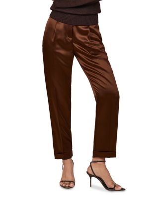 Celia Satin Tapered Trousers
