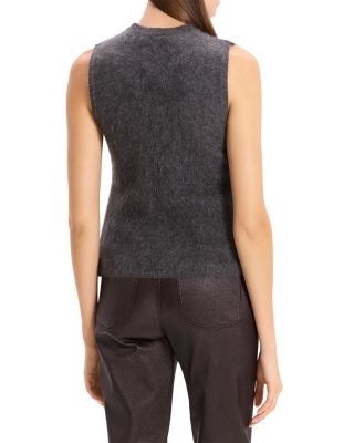Brushed Crewneck Shell Top in Cashmere