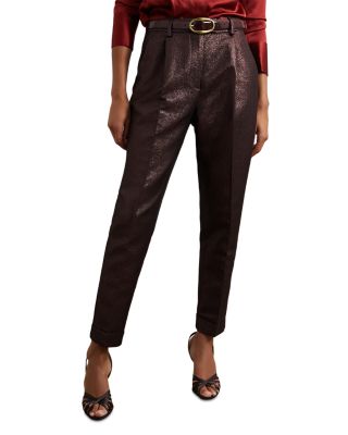 Petite Sparkle Tapered Pants