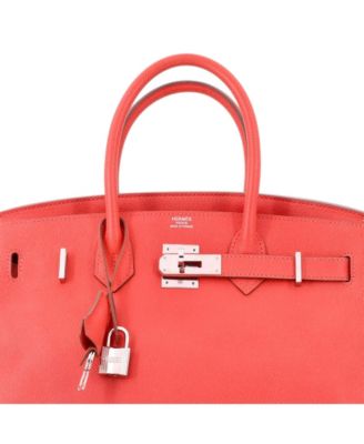 Birkin 30 Handbag Pink Epsom with Palladium Hardware