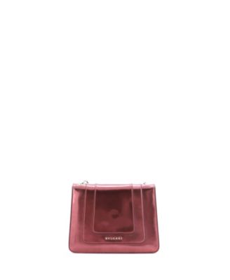  Small Serpenti Forever Square Shoulder Bag Metallic Leather