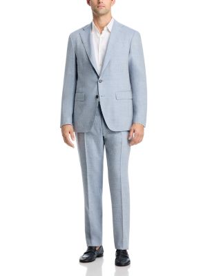 Capri Linen & Wool M&eacute;lange Solid Slim Fit Suit