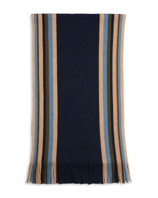 Border Stripe Raschel Scarf - Exclusive
