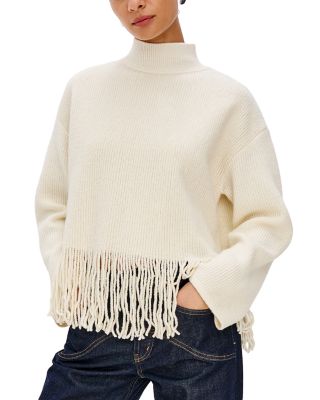 Lise Wool Blend Mock Neck Sweater