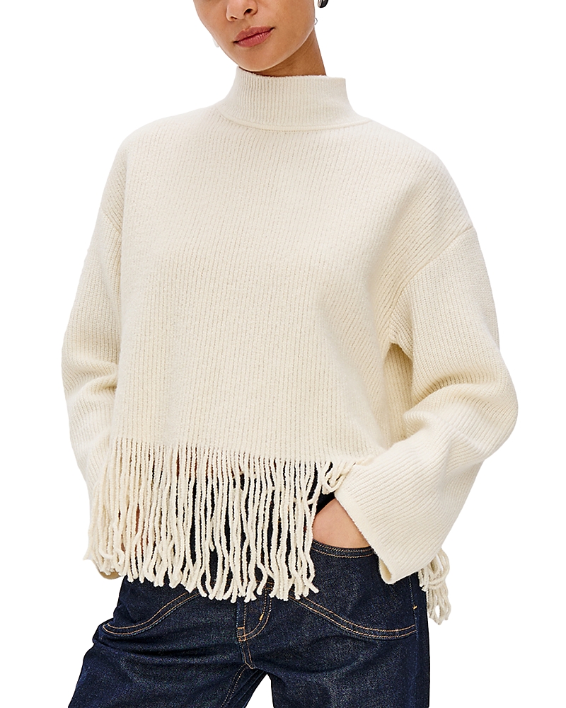 Rails Lise Wool Blend Mock Neck Sweater In Neutral