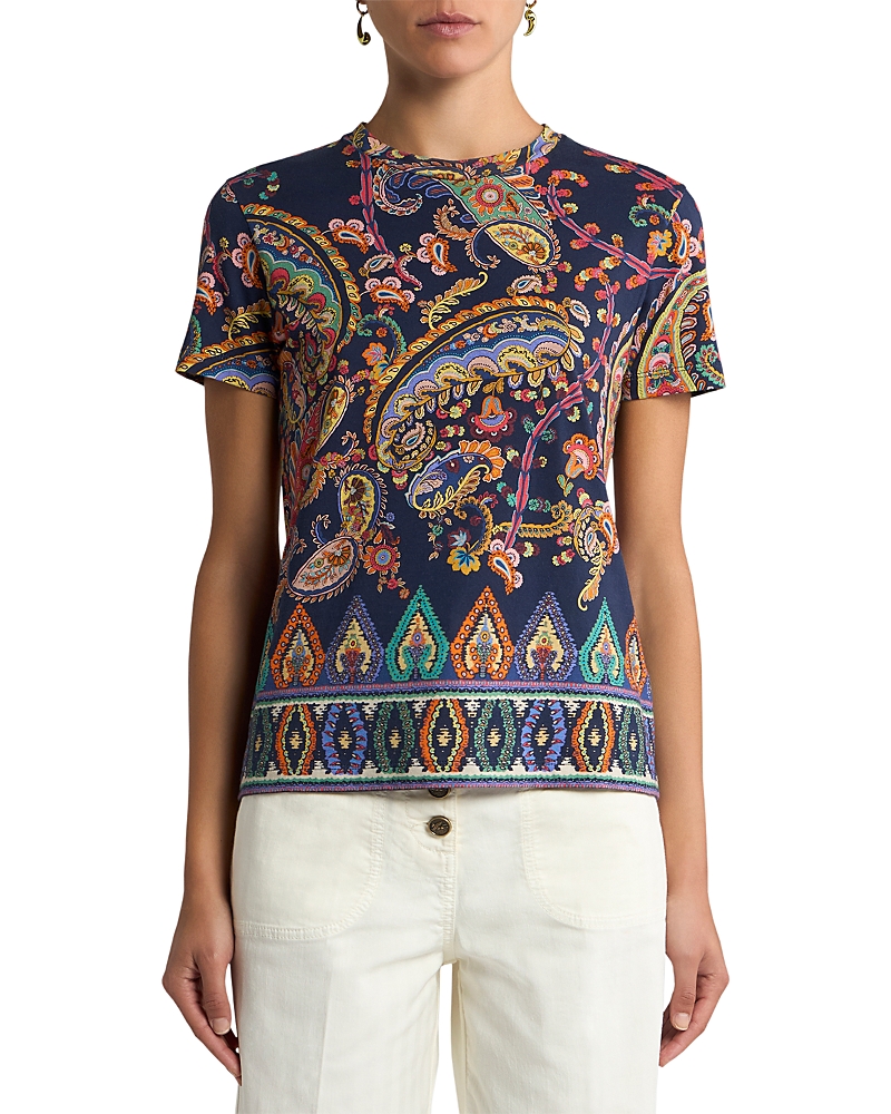 Etro Printed Slim Fit Tee