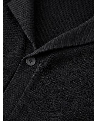 Arlon Jacquard Camp Collar Sweater