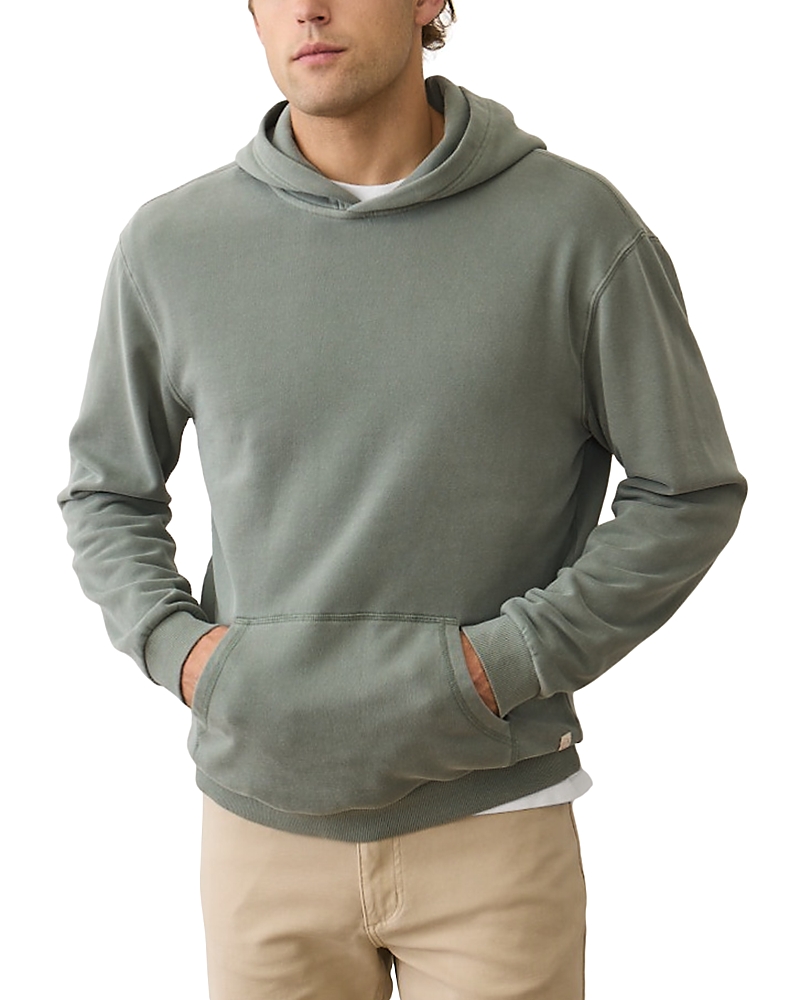 Marine Layer Cloud 9 Cotton Blend Fleece Hoodie In Green