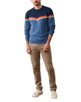 Chevron Varsity Crewneck Sweater