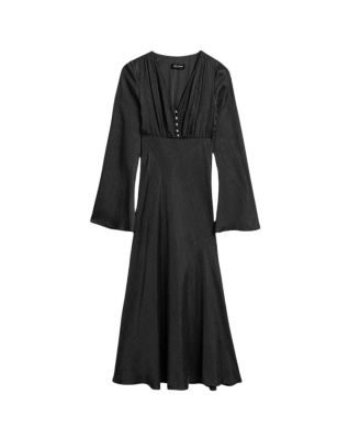 Crystal Button Detailed Maxi Dress