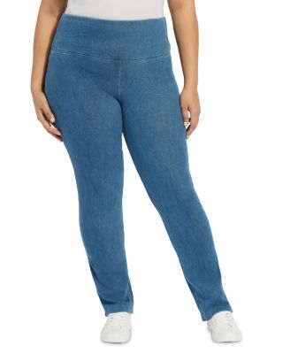 Plus Straight Leg Jeans in Black