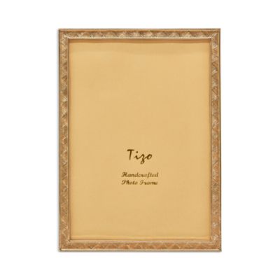 Enameled Gold Frame, 5&amp;quot; x 7&amp;quot;