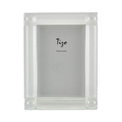 Crystal Glass Frame with Four Corner Balls, 4" x 6"