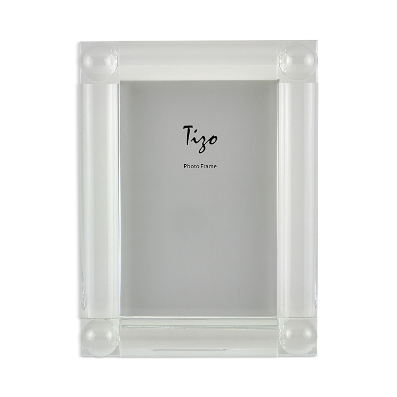 Tizo Crystal Glass Frame with Four Corner Balls, 4 x 6