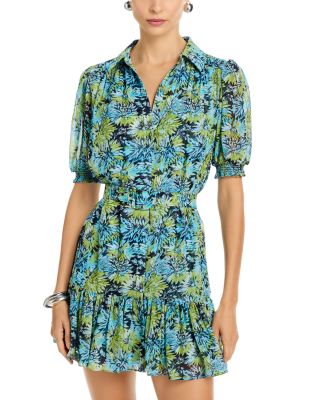 Dahlia Print Halbini Dress