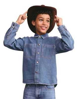 Boys' Ash Long Sleeve Denim Shirt - Big Kid