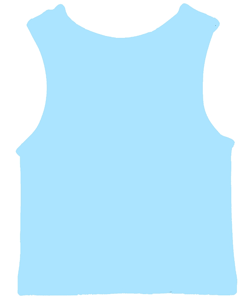 Malibu Sugar Girls' Ribbed Crop Sports Tank Top (4-6x) - Little Kid