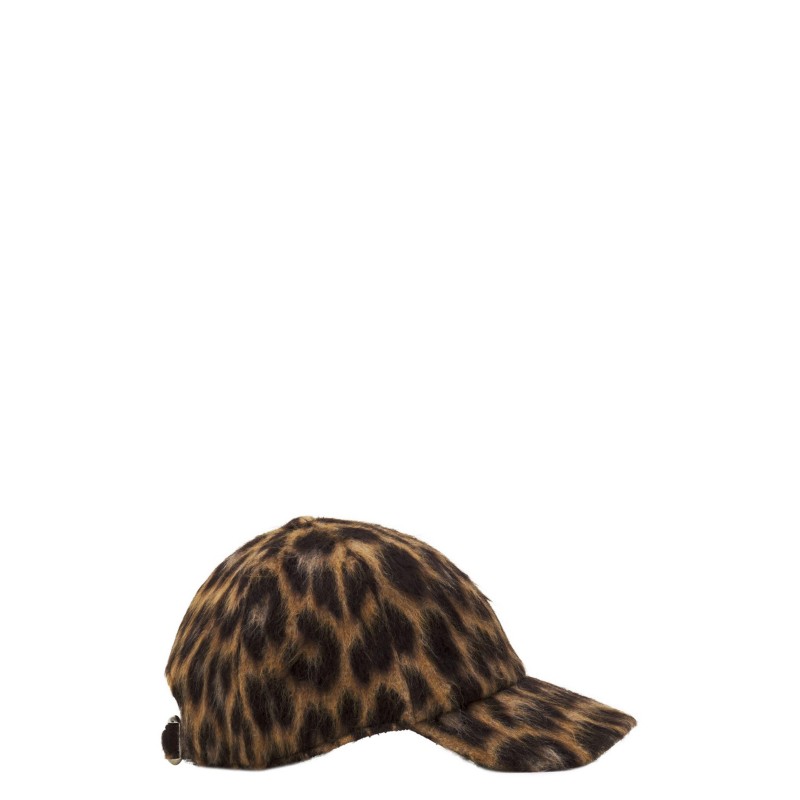 Lanvin Leopard Print Cap in Leopard Print.