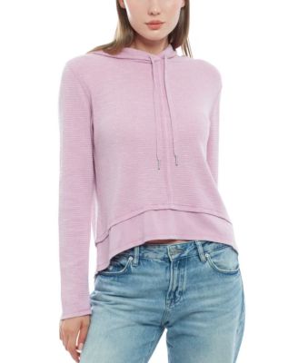  Double Peplum Drawsting Hoodie