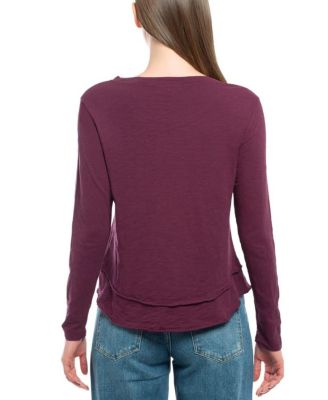  Long Sleeve Mock Layer Tee