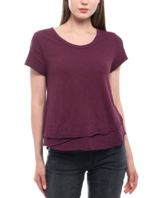  Short Sleeve Mock Layer Tee