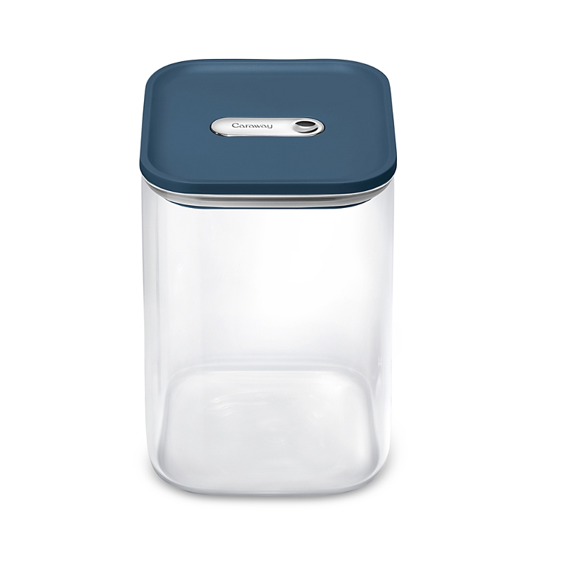 Caraway 4.3 Qt Glass Container In Blue